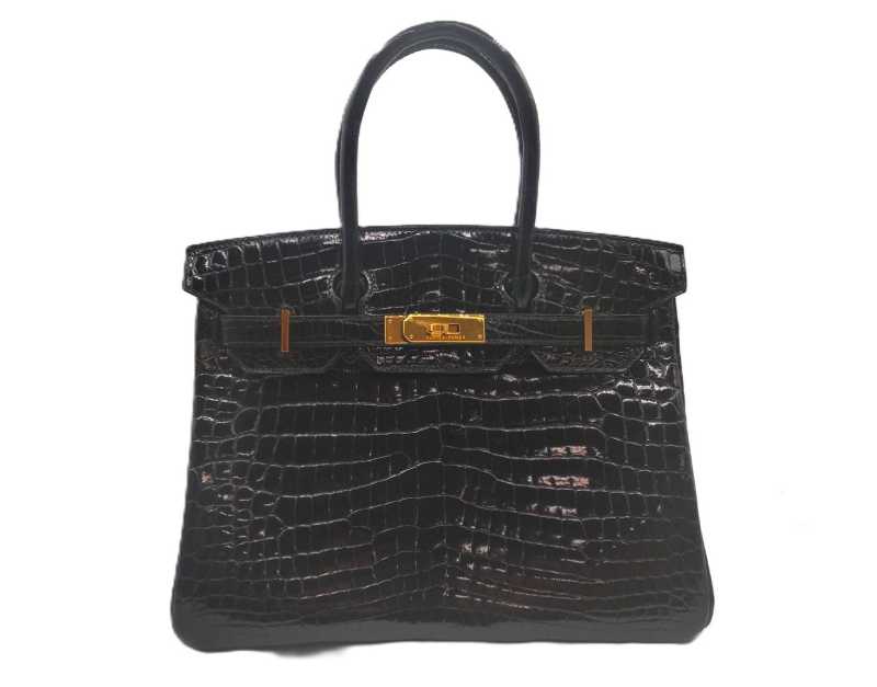 エルメス買取 バーキン30 クロコダイルニロティカス ブラック